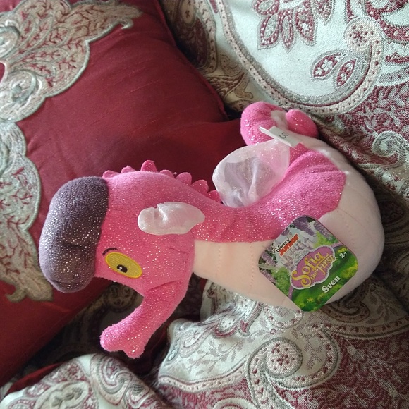 Disney Sofia the First Sven Pink Seahorse Plush Soft Stuffed toy - Picture 6 of 15
